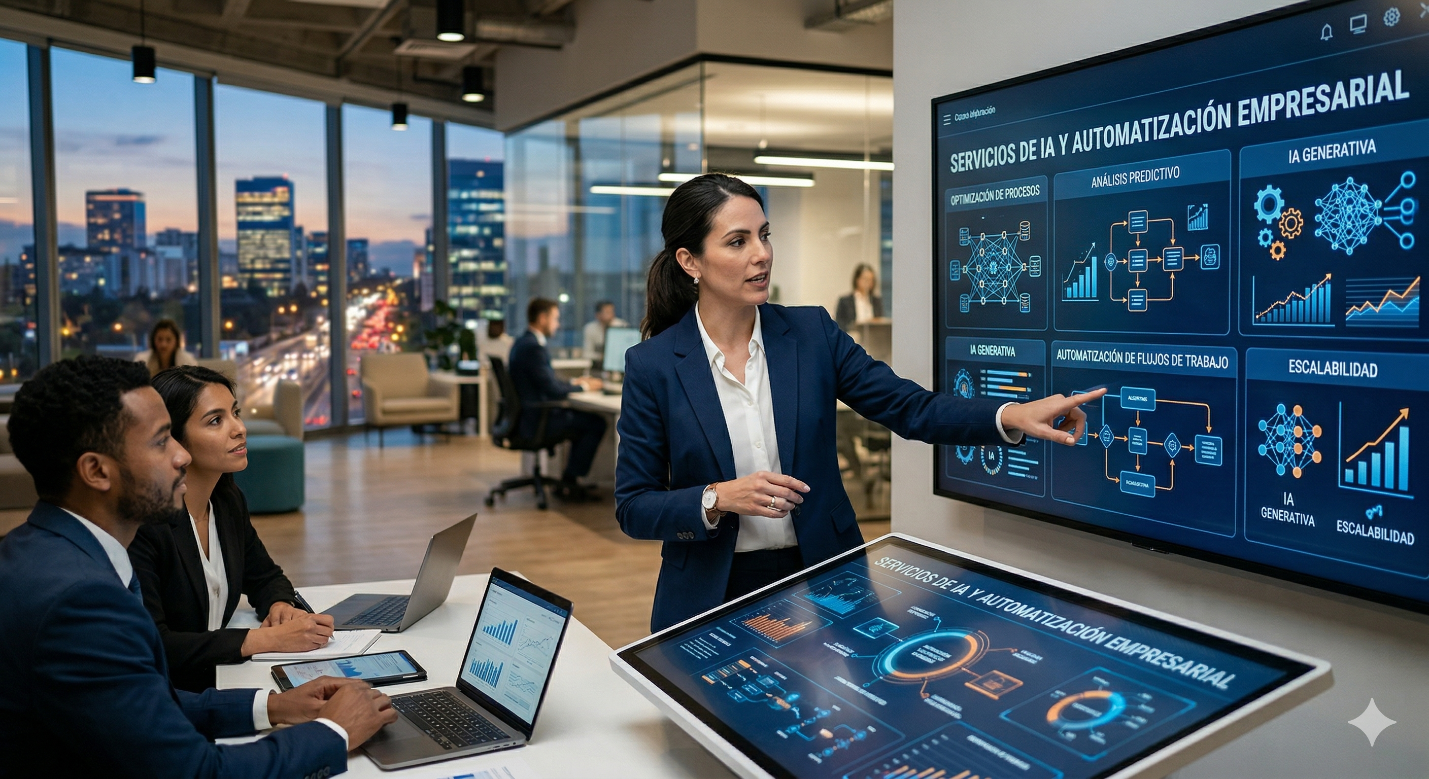 Dashboard tecnológico y análisis de datos de Inteligencia Artificial